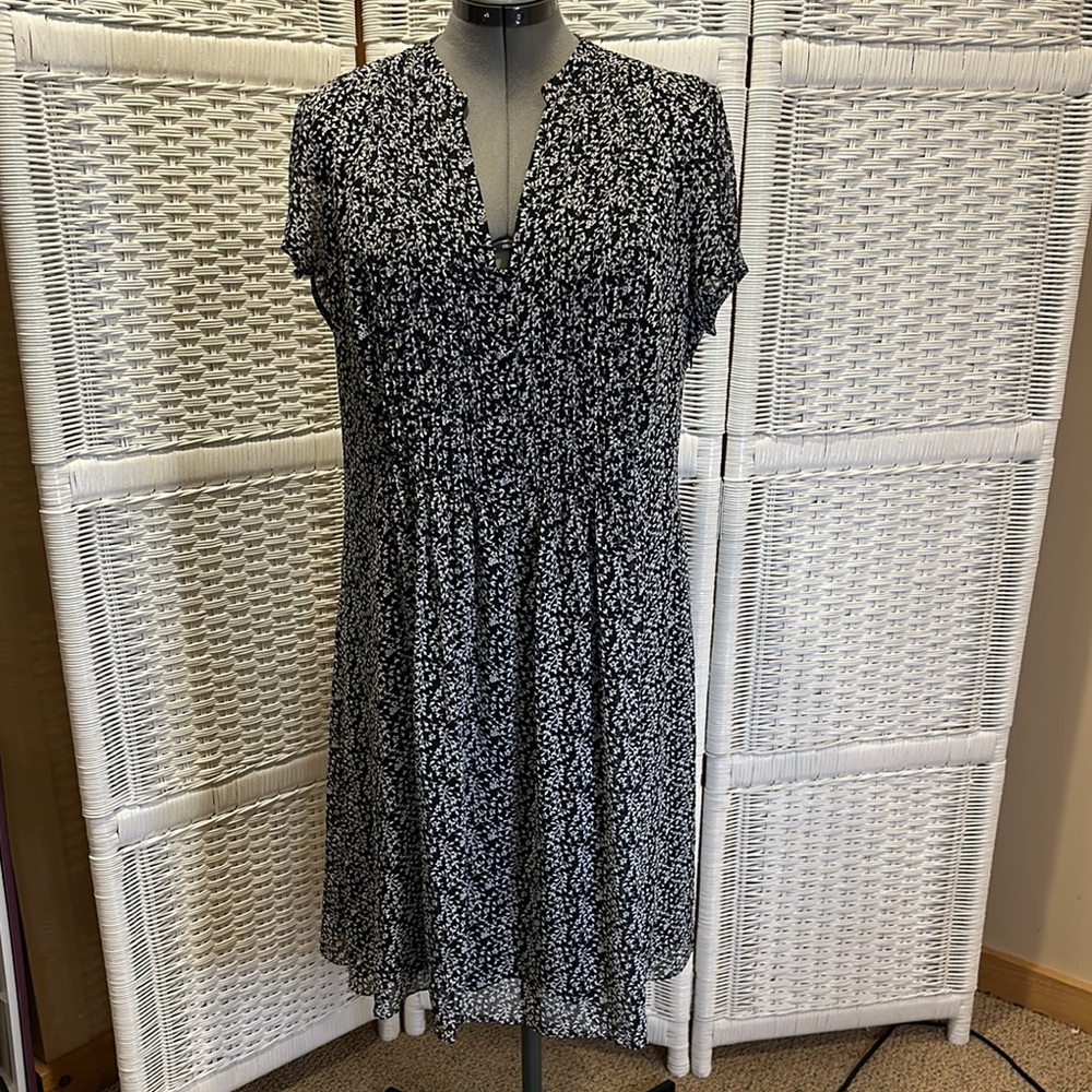 Prelude Navy White cap sleeve dress 16